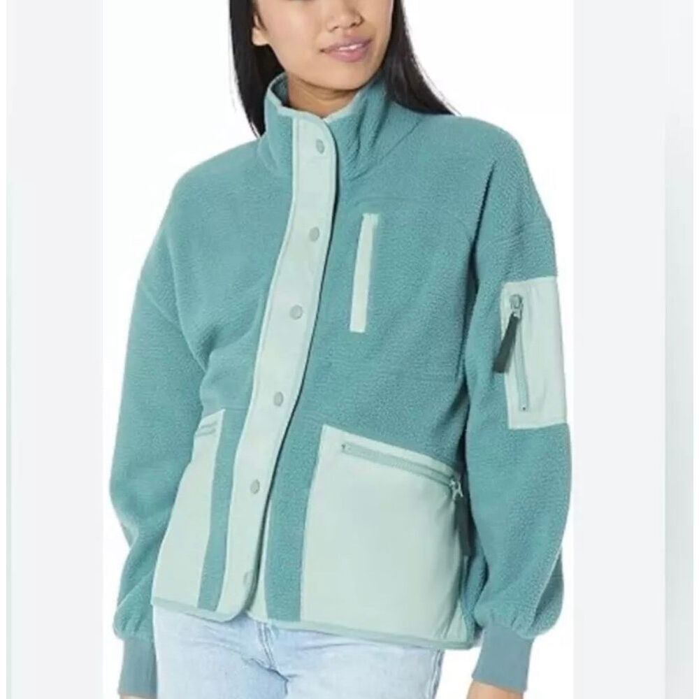 Madewell Teal and Light Green Jacket
